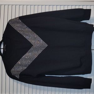 Ladies Lightweight Rhinestone Sweater 100% cotton